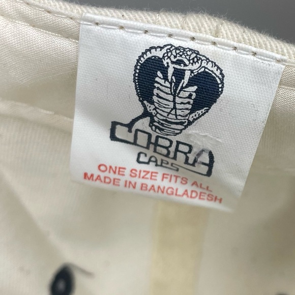 Vintage Cobra Caps Embroidered Pheasant Design Cap - Black and White - Picture 5 of 6